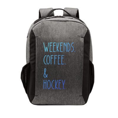 Weekends Coffee And Hockey Saying Hockey Lover Cool Gift Vector Backpack