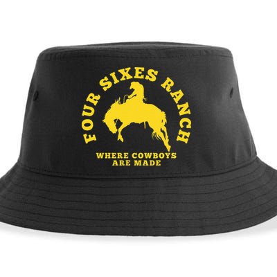 Where Cowboys Are Made Four Sixes Ranch Sustainable Bucket Hat