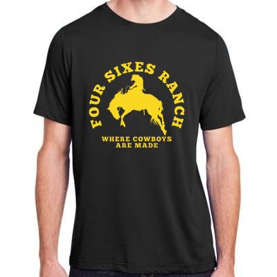 Where Cowboys Are Made Four Sixes Ranch Adult ChromaSoft Performance T-Shirt