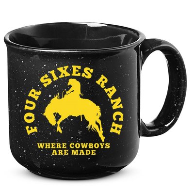 Where Cowboys Are Made Four Sixes Ranch 15oz Campfire Ceramic Mug