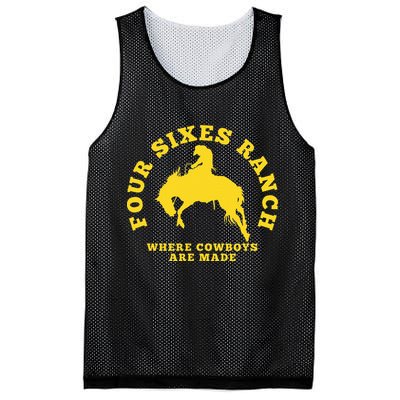 Where Cowboys Are Made Four Sixes Ranch Mesh Reversible Basketball Jersey Tank