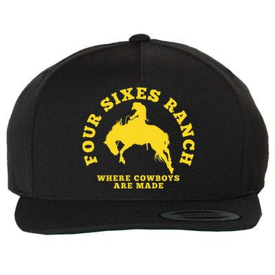 Where Cowboys Are Made Four Sixes Ranch Wool Snapback Cap