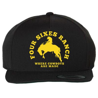 Where Cowboys Are Made Four Sixes Ranch Wool Snapback Cap