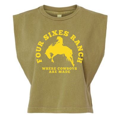 Where Cowboys Are Made Four Sixes Ranch Garment-Dyed Women's Muscle Tee