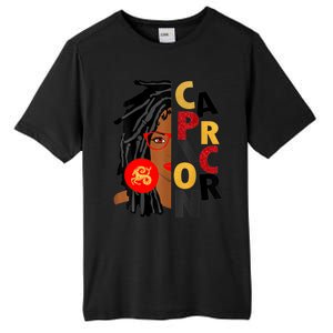 Wo Capricorn Afro Locs Zodiac Signs Birthday Gift Tall Fusion ChromaSoft Performance T-Shirt