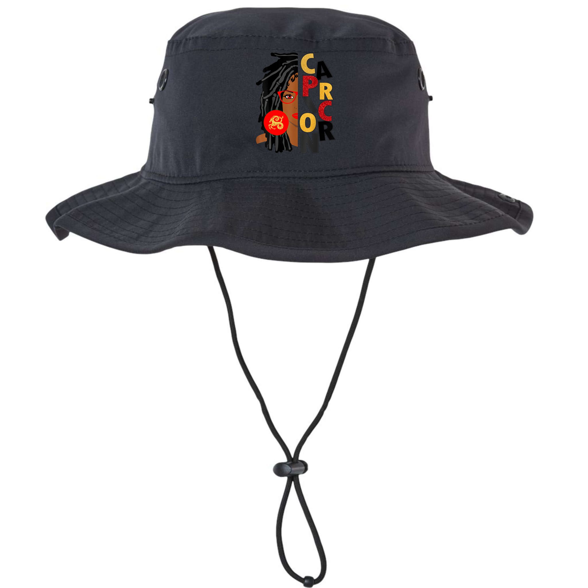 Wo Capricorn Afro Locs Zodiac Signs Birthday Gift Bucket Hat