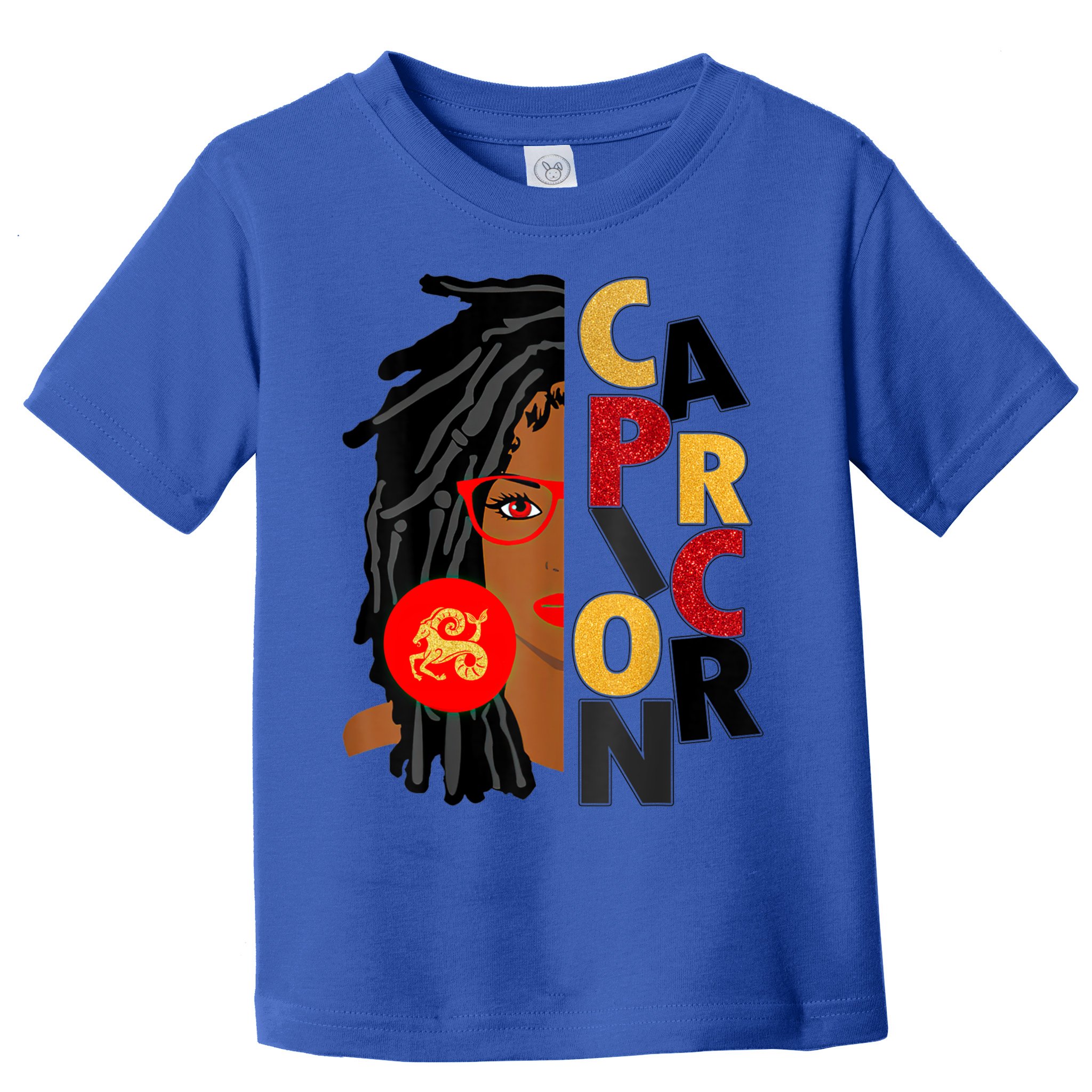 Wo Capricorn Afro Locs Zodiac Signs Birthday Gift Toddler T-Shirt