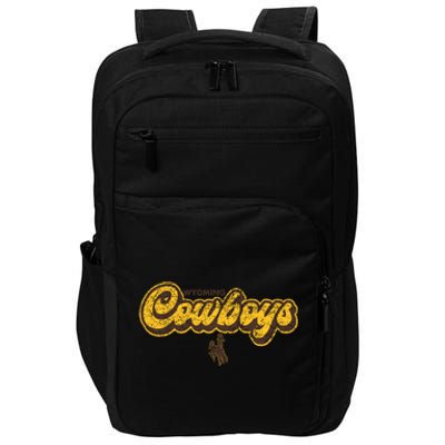 Wyoming Cowboys Apparel Bubble Script Gift Impact Tech Backpack