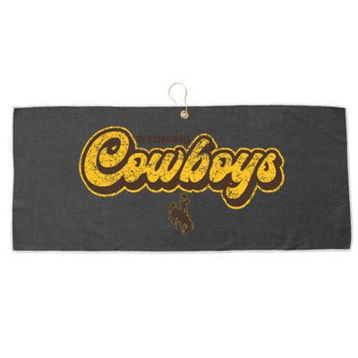 Wyoming Cowboys Apparel Bubble Script Gift Large Microfiber Waffle Golf Towel