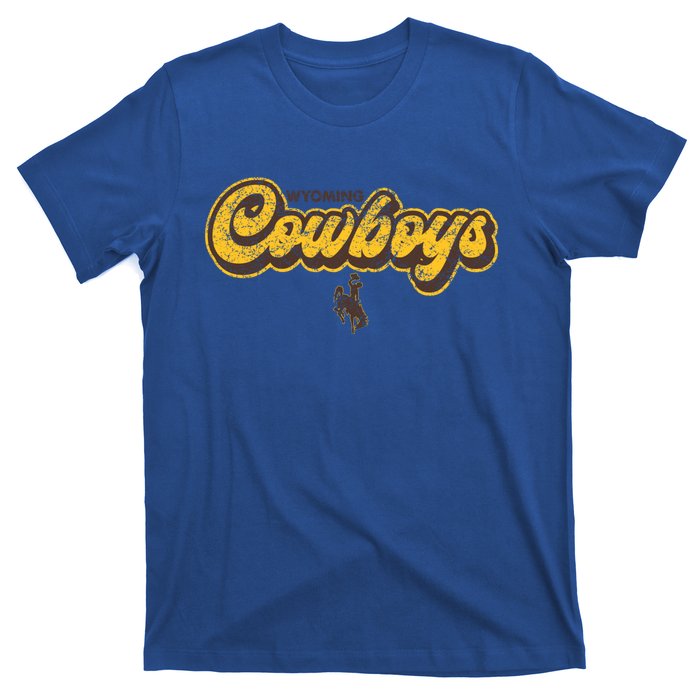 Wyoming Cowboys Apparel Bubble Script Gift T-Shirt