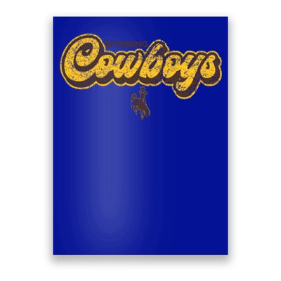 Wyoming Cowboys Apparel Bubble Script Gift Poster