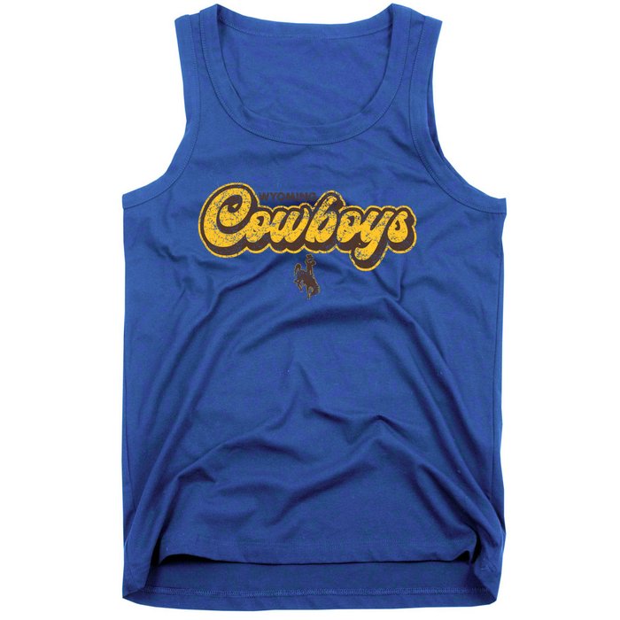 Wyoming Cowboys Apparel Bubble Script Gift Tank Top