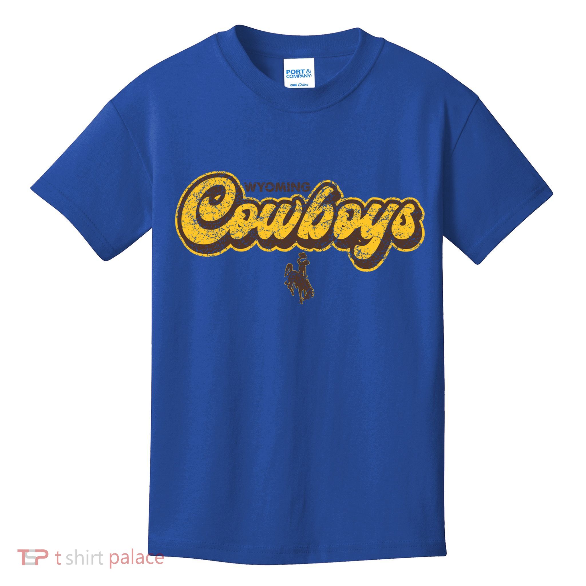 Wyoming Cowboys Apparel Bubble Script Gift Kids T-Shirt