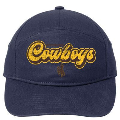 Wyoming Cowboys Apparel Bubble Script Gift 7-Panel Snapback Hat