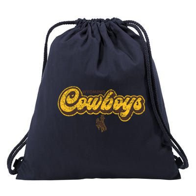 Wyoming Cowboys Apparel Bubble Script Gift Drawstring Bag