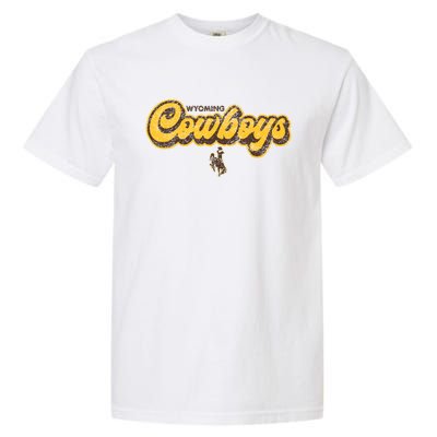 Wyoming Cowboys Apparel Bubble Script Gift Garment-Dyed Heavyweight T-Shirt