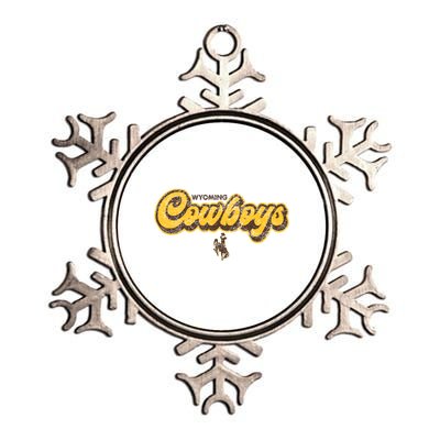 Wyoming Cowboys Apparel Bubble Script Gift Metallic Star Ornament