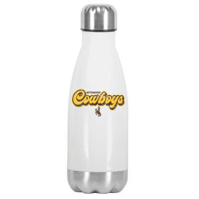 Wyoming Cowboys Apparel Bubble Script Gift Stainless Steel Insulated Water Bottle