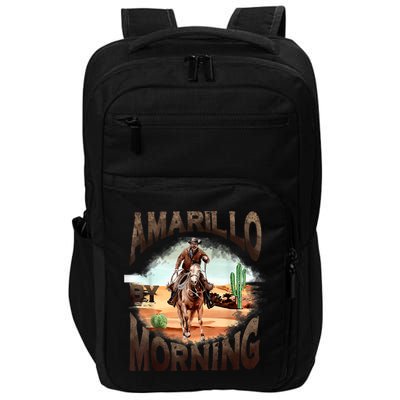 Western Cowboy Amarillo By Morning Country Music Impact Tech Backpack