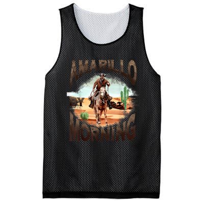 Western Cowboy Amarillo By Morning Country Music Mesh Reversible Basketball Jersey Tank