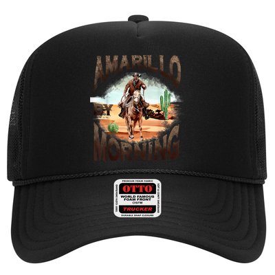 Western Cowboy Amarillo By Morning Country Music Trucker Hat