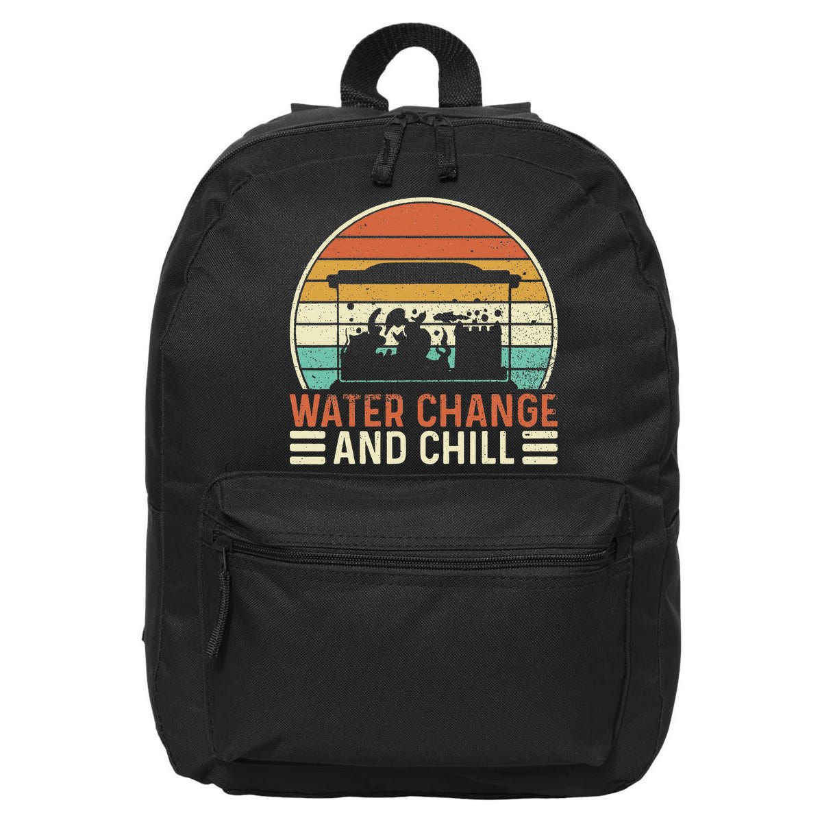 Water Change And Chill Fish Tank Lover Funny Aquarist 16 in Basic Backpack