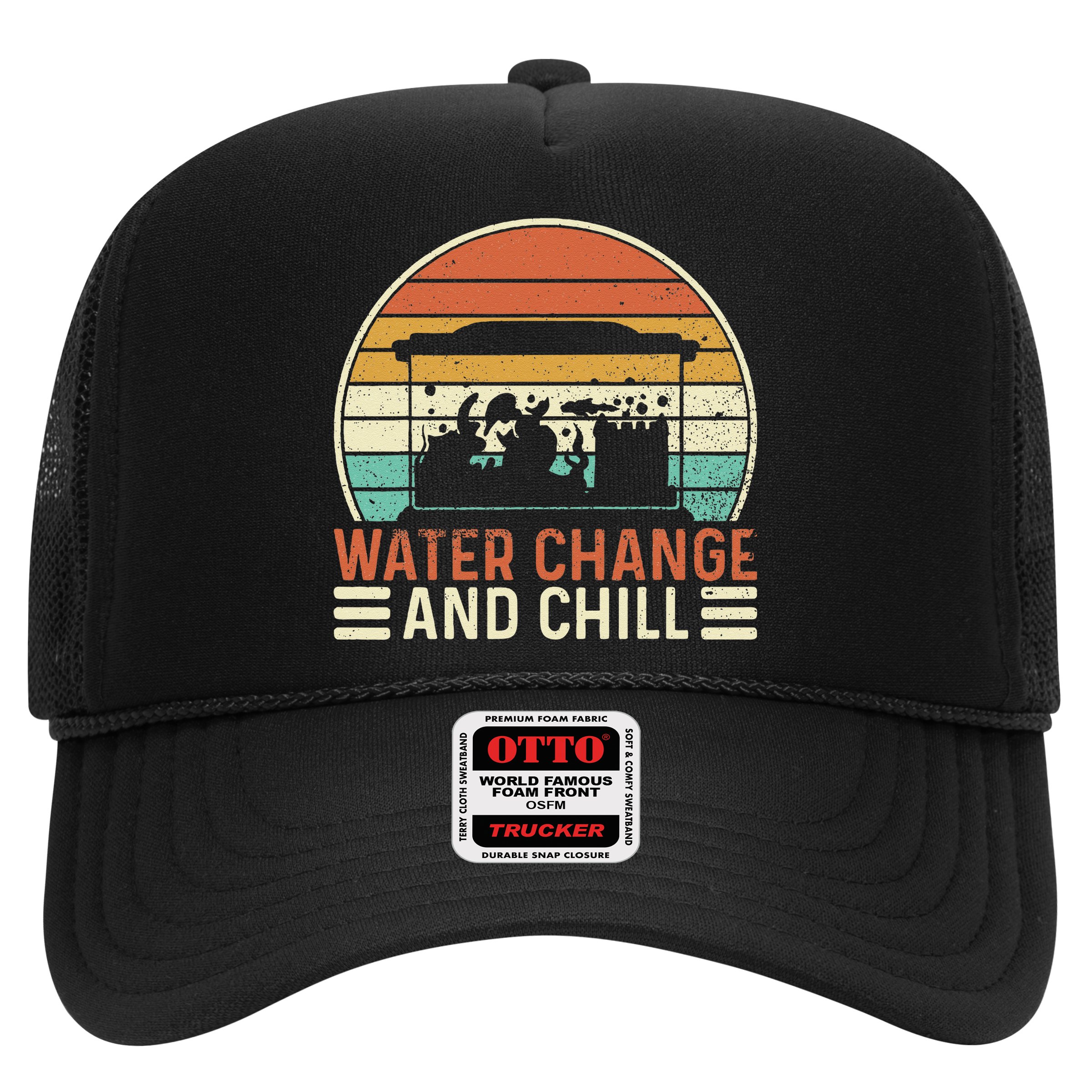 Water Change And Chill Fish Tank Lover Funny Aquarist Hat
