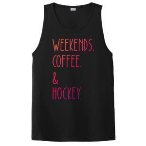 Weekends Coffee And Hockey Saying Hockey Lover Cool Gift PosiCharge Competitor Tank