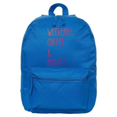 Weekends Coffee And Hockey Saying Hockey Lover Cool Gift 16 in Basic Backpack