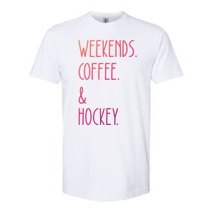 Weekends Coffee And Hockey Saying Hockey Lover Cool Gift Softstyle CVC T-Shirt