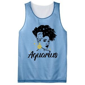 Wo Cute Aquarius Messy Bun Zodiac Lover Gift Mesh Reversible Basketball Jersey Tank