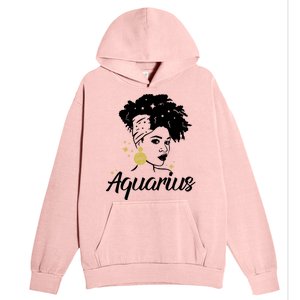 Wo Cute Aquarius Messy Bun Zodiac Lover Gift Urban Pullover Hoodie