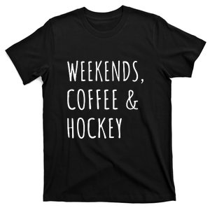 Weekends, Coffee And Hockey Father's Day Gift T-Shirt