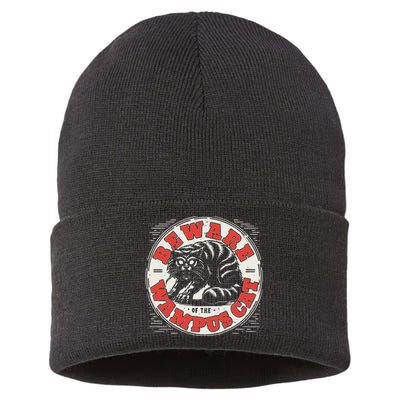 Wampus Cat American Folklore Cryptozoology Cryptid Sustainable Knit Beanie