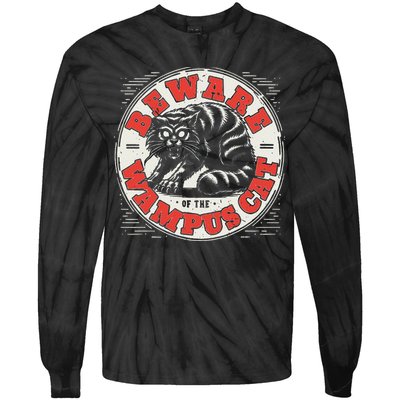 Wampus Cat American Folklore Cryptozoology Cryptid Tie-Dye Long Sleeve Shirt