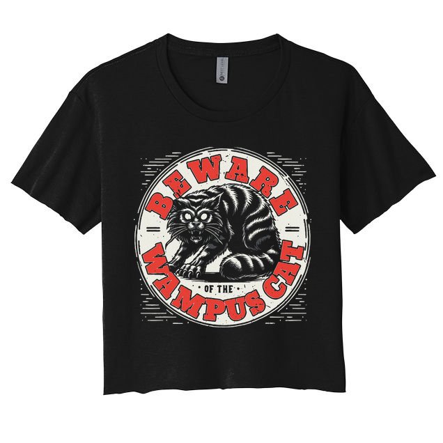 Wampus Cat American Folklore Cryptozoology Cryptid Crop Top