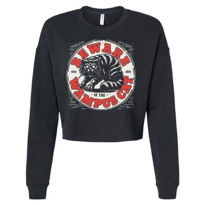Wampus Cat American Folklore Cryptozoology Cryptid Cropped Pullover Crew