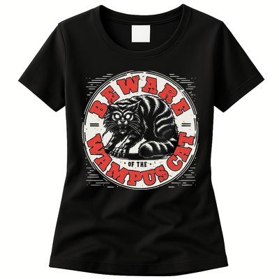 Wampus Cat American Folklore Cryptozoology Cryptid Womens T-Shirt