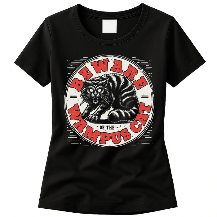 Wampus Cat American Folklore Cryptozoology Cryptid Womens T-Shirt