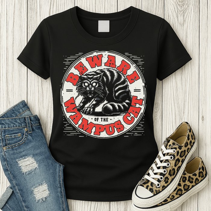 Wampus Cat American Folklore Cryptozoology Cryptid Womens T-Shirt