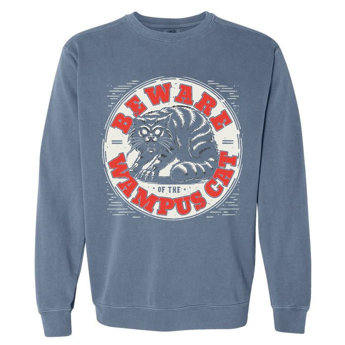 Wampus Cat American Folklore Cryptozoology Cryptid Garment-Dyed Sweatshirt