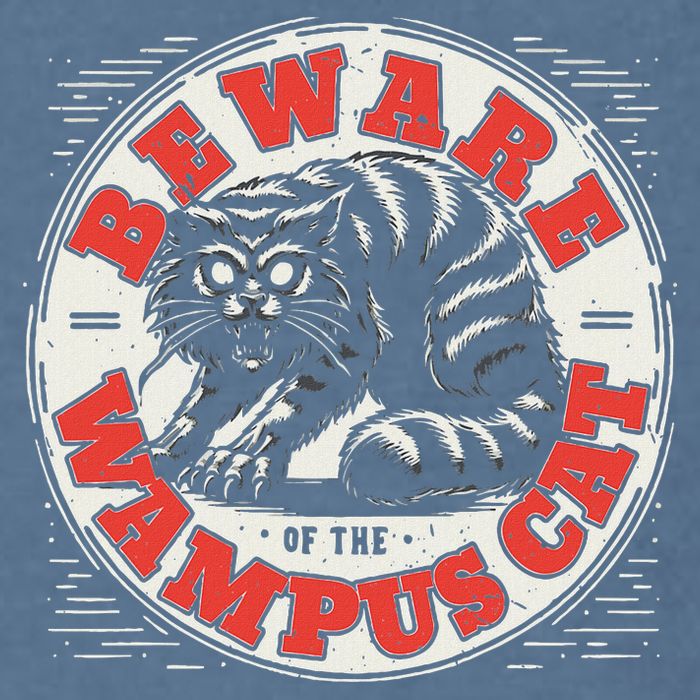 Wampus Cat American Folklore Cryptozoology Cryptid Garment-Dyed Sweatshirt
