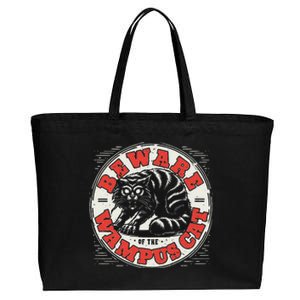 Wampus Cat American Folklore Cryptozoology Cryptid Cotton Canvas Jumbo Tote