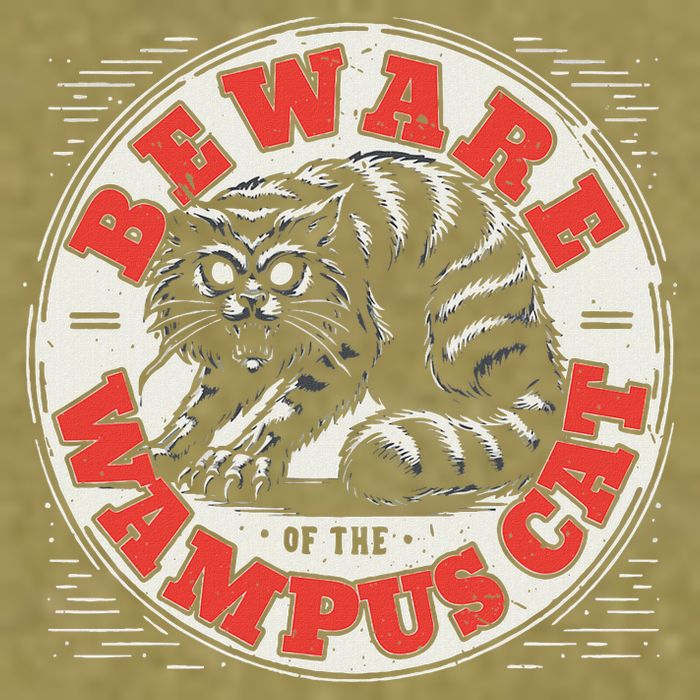 Wampus Cat American Folklore Cryptozoology Cryptid Garment-Dyed Women's Muscle Tee