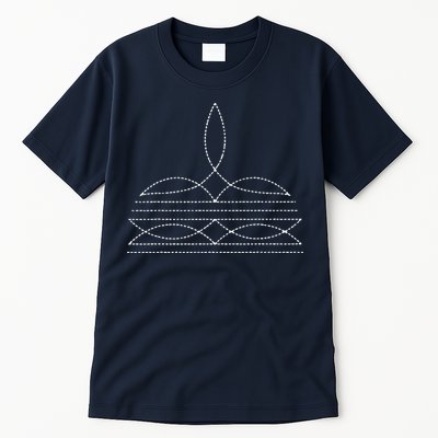 Western Cowboy Boot Stitching Cowboy Boot Stitching Tall T-Shirt