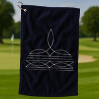 Western Cowboy Boot Stitching Cowboy Boot Stitching Golf Towel