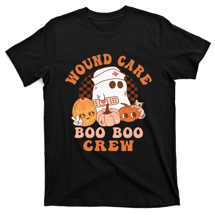 Wound Care Boo Boo Crew Funny Nurse Ghost Halloween T-Shirt