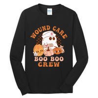 Wound Care Boo Boo Crew Funny Nurse Ghost Halloween Tall Long Sleeve T-Shirt