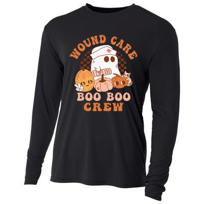 Wound Care Boo Boo Crew Funny Nurse Ghost Halloween Cooling Performance Long Sleeve Crew