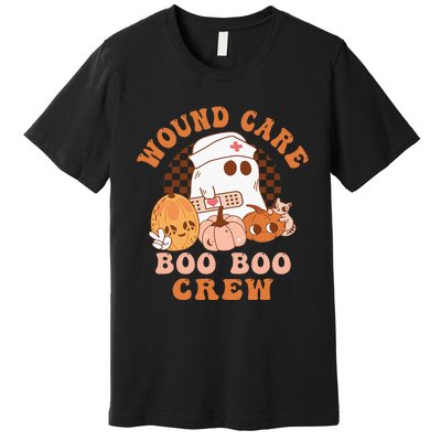 Wound Care Boo Boo Crew Funny Nurse Ghost Halloween Premium T-Shirt